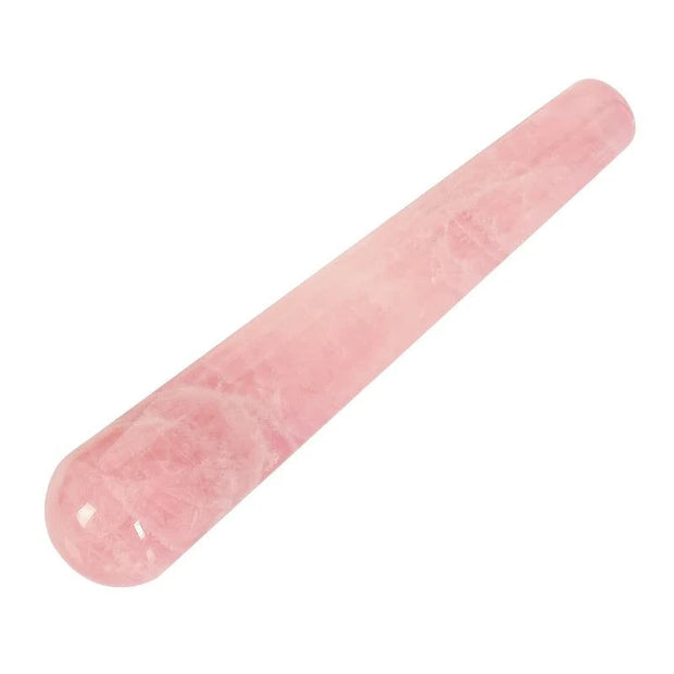 Massage Stick Natural Rose Quartz Face Body Eye Crystal Mineral Stone Massager