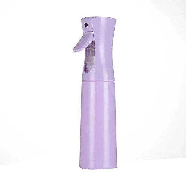 High pressure spray bottle in macaron purple, 300ml capacity for skin and nail care.