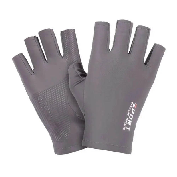 Ice Silk Halffinger Cycling Gloves for Men and Women Outdoor Sports Fitness