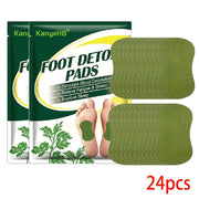 Detox Foot Patches Pads 12/24Pcs Natural Herbal Wormwood Artemisia Argyi Feet Body