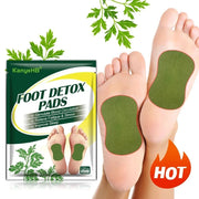 Detox Foot Patches Pads 12/24Pcs Natural Herbal Wormwood Artemisia Argyi Feet Body