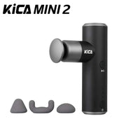 KiCA Mini 2 fascia gun with 3 massage heads and aluminum body for sport recovery.