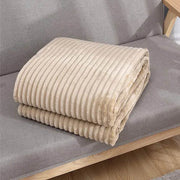 1PC Flannel Throw Rug Blanket Light Luxury Solid Color Rabbit