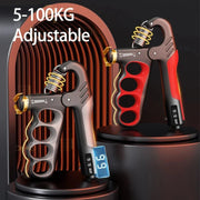 5-100kg adjustable hand grip strengthener for gym and muscle recovery.